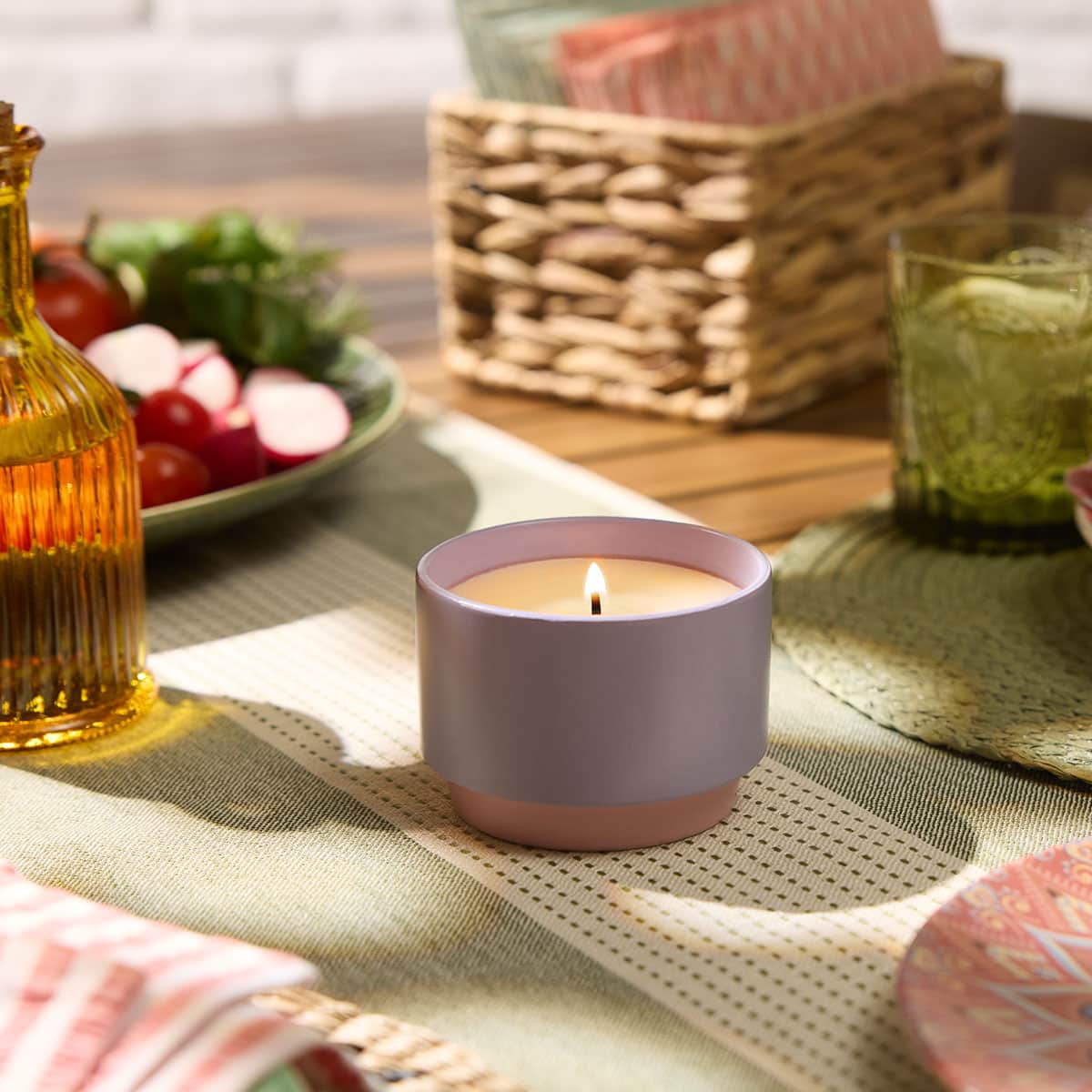 Geranium Citronella Two-Tone Jar Candle | PartyLite – PartyLite US