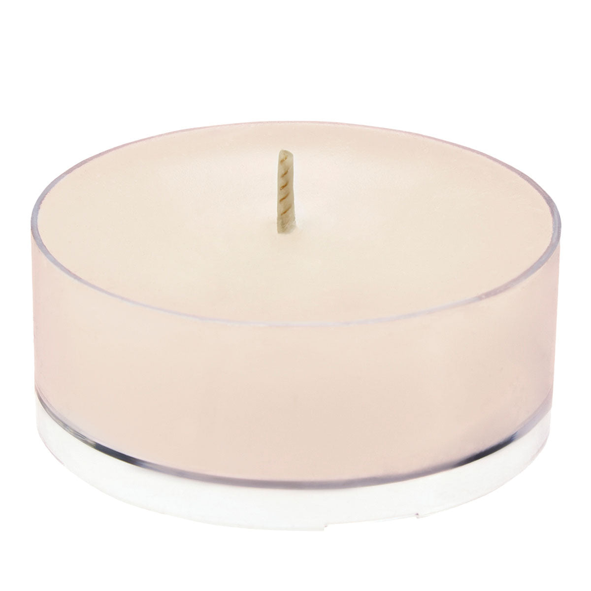 Single Mulberry Large GloLite Tealight against a white background.