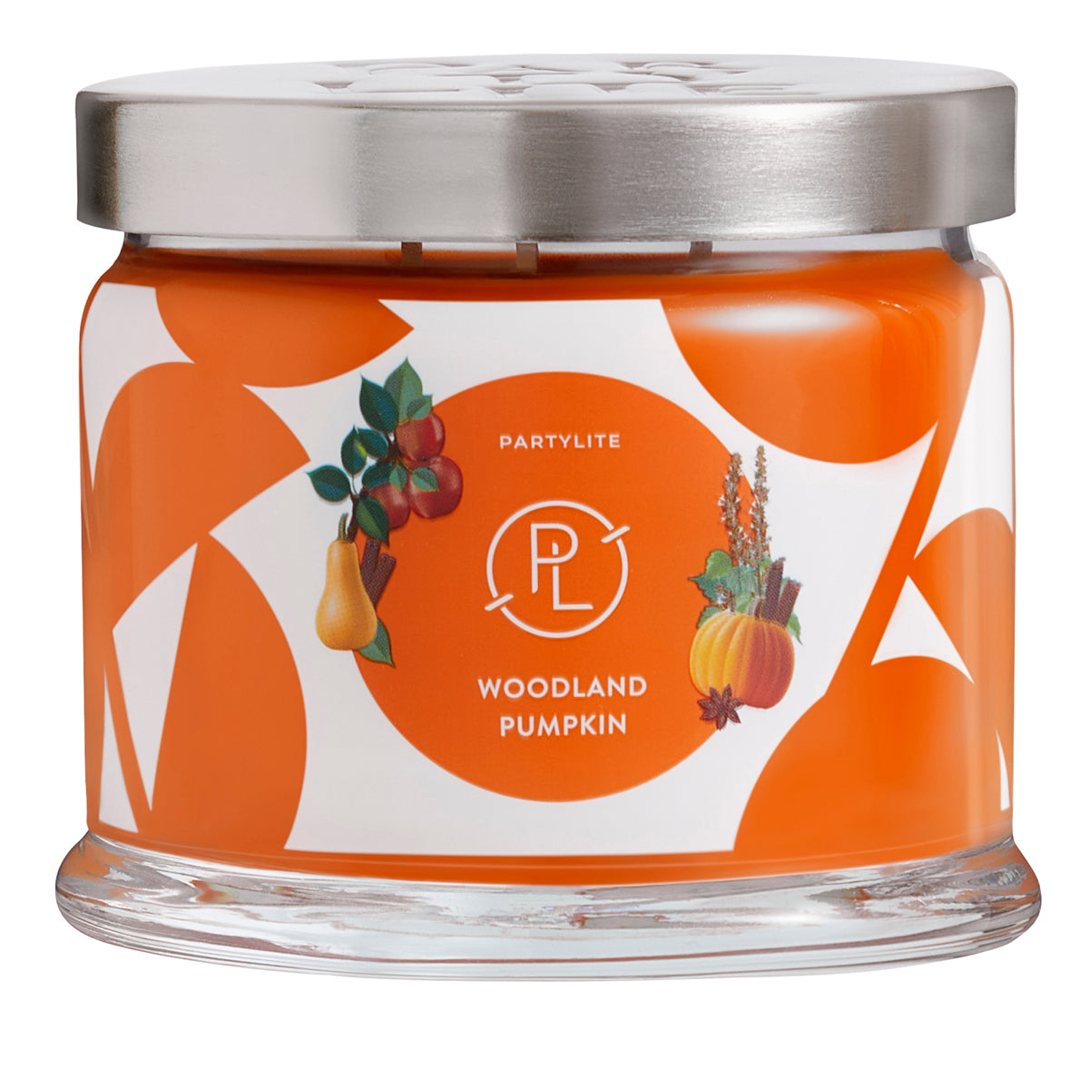 Woodland Pumpkin 3-Wick Jar Candle against a white background.