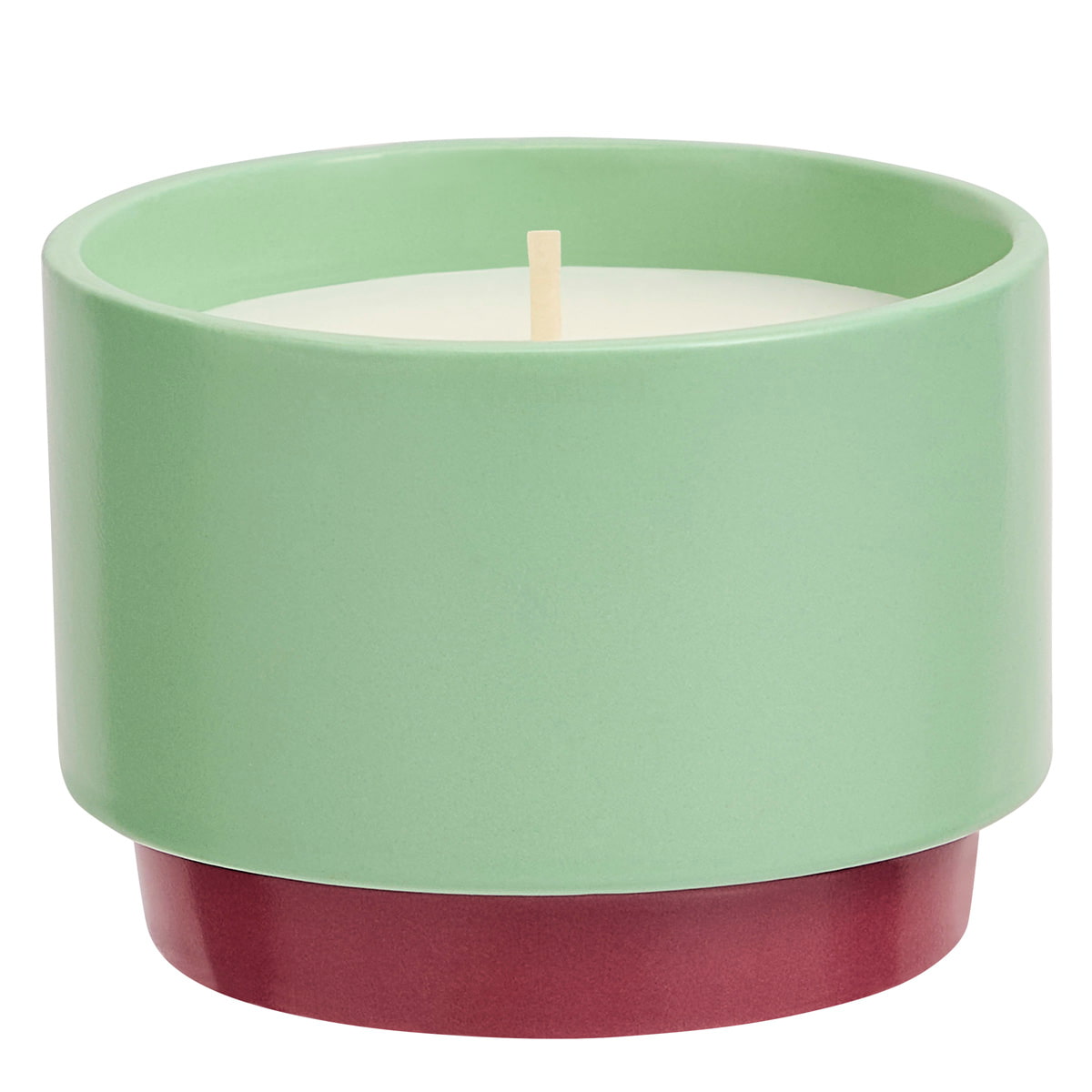 Citronella Mint Two-Tone Jar Candle against a white background