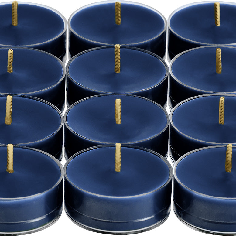Twelve Nordic Air Tealights against a white background.